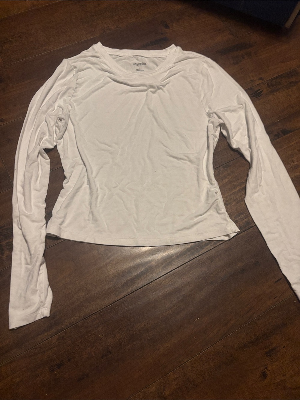 wild fable White Long Sleeve Crewneck Tee
